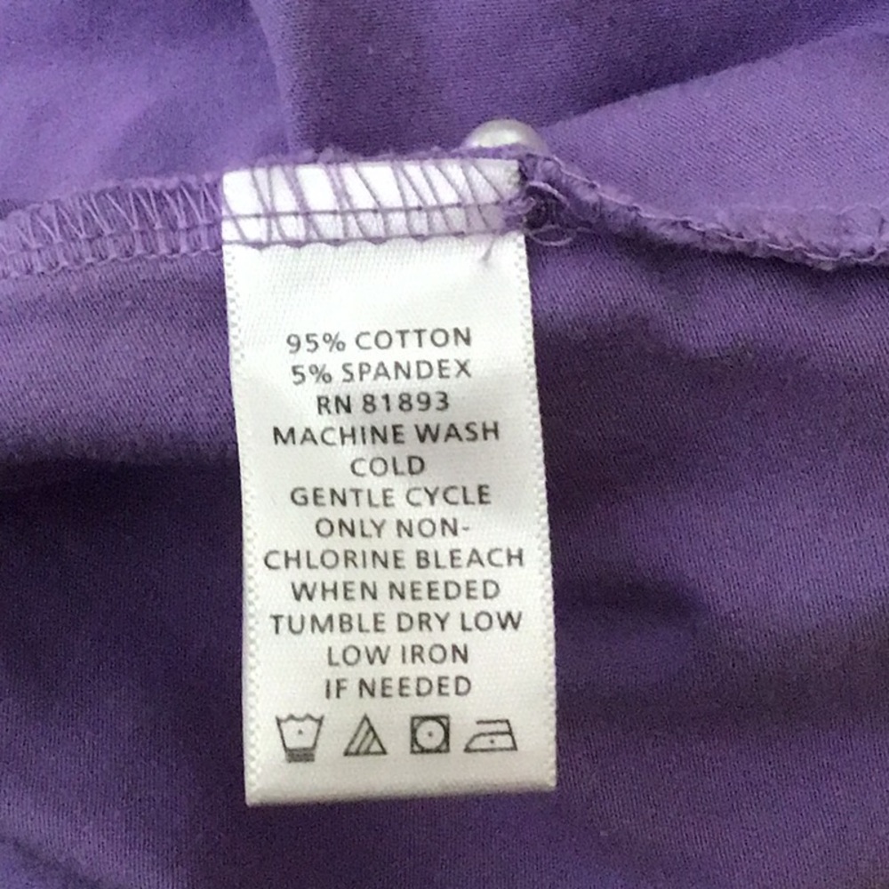 Denim Company polo purple dress size medium - Picture 4 of 4
